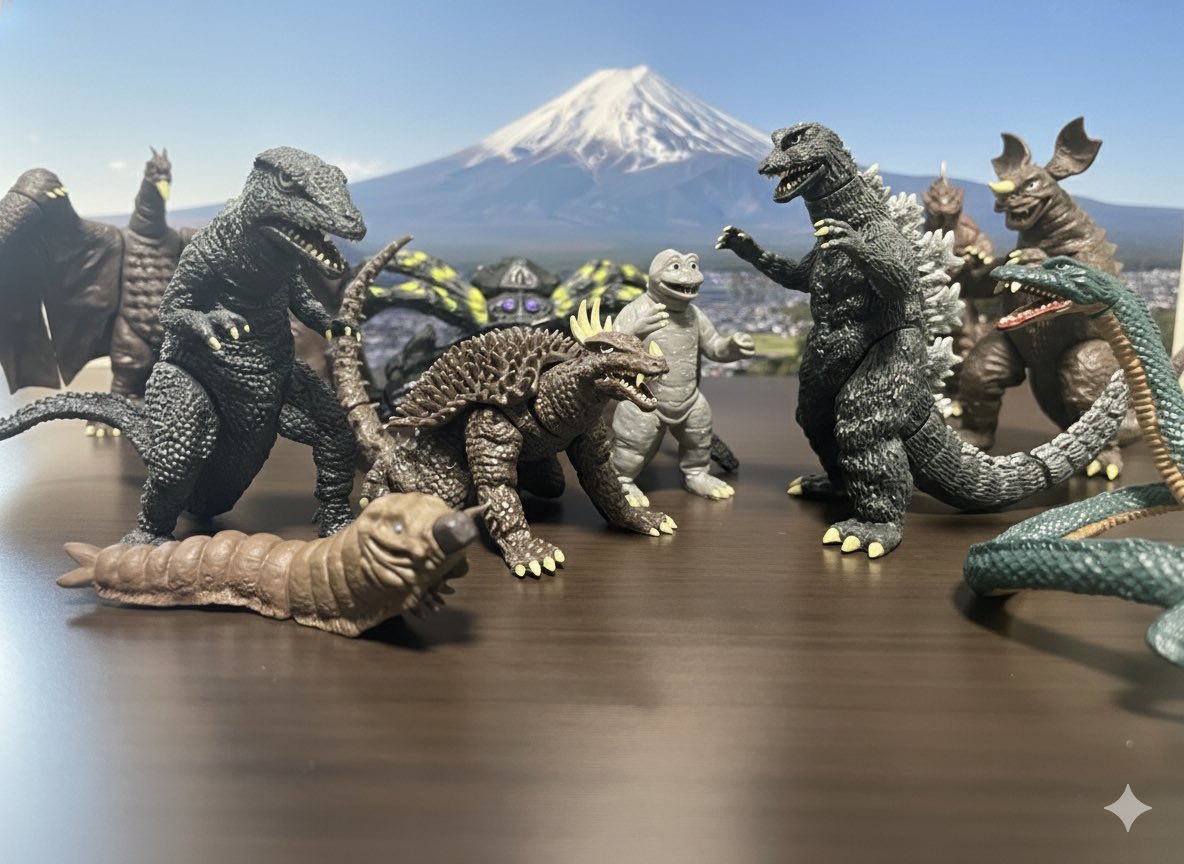 コレがやりたかった
#怪獣総進撃　#HGシリーズ怪獣総進撃編 #ゴジラ