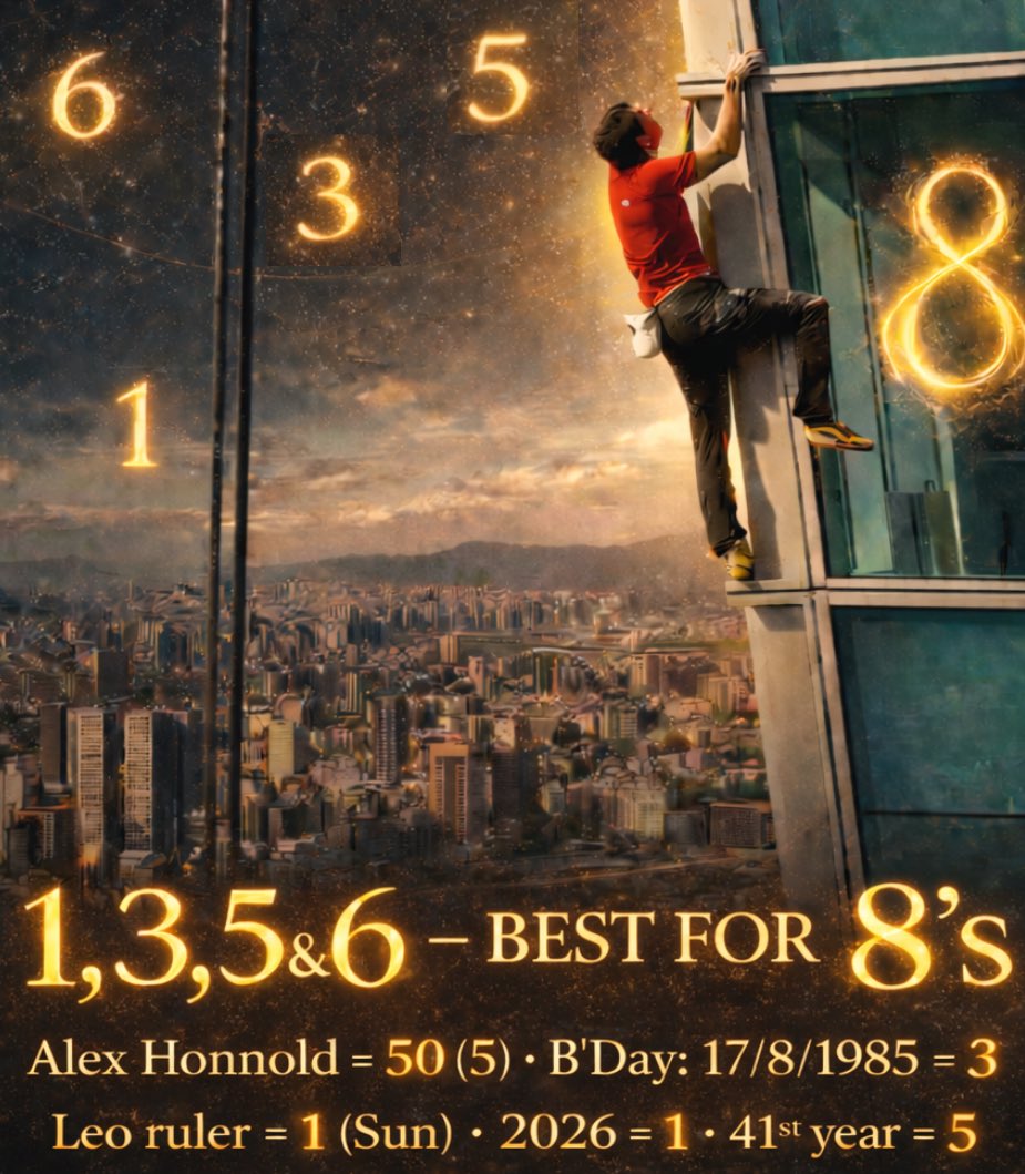 sanjaybjumaani's tweet photo. #AlexHonnold #Taipei #Taipei101 #Taiwan #Skyscraper #FreeClimb #SoloClimb #Netflix #NetflixSports #8 #Saturn #2026 #Leo #Sun #1 #Numerology #FireSign #Numbers #Jumaani #SanjayBJumaani #SwettaJumaani #AneeshSJumaani #Vaishnevi https://t.co/kq6uIgzDXv