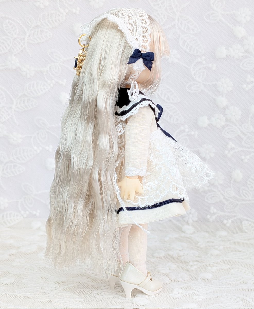 ピコニーモP専用】レースセーラーワンピース ホワイト×ネイビー