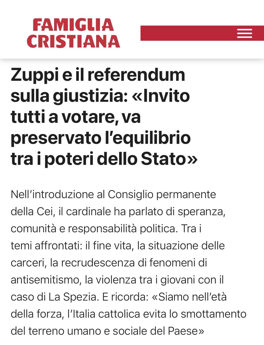 Ma adesso <a href="/DavidPuente/">David Puente</a> fa il debunking pure a Zuppi ?
#Referendumgiustizia #iovotoNO