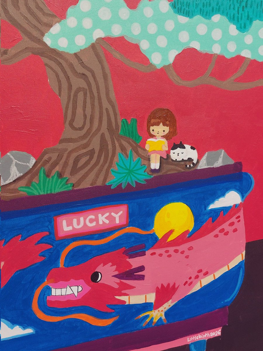 Lucky Bonsai 🌿
Acrylic on canvas