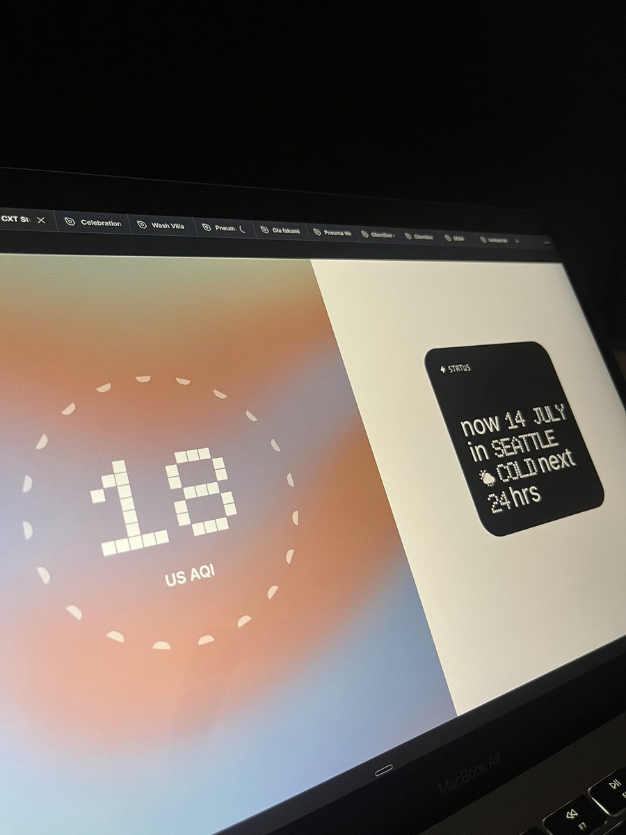 I’m awake. 

You guys should check out Doto typeface, it’s a delight .