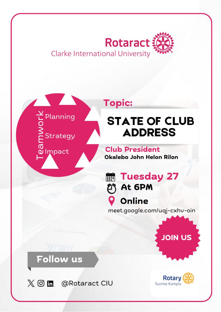 Rotaract Clarke International University (Basawo) tweet media