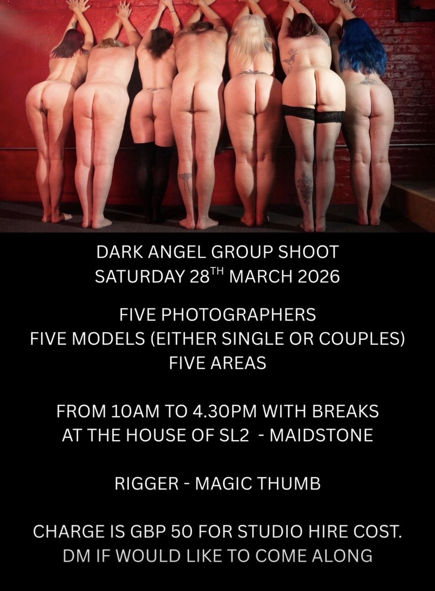DarkAngel_Photo's tweet photo. New group photoshoot #photoshoot #dungeon #fetish #nude #naked https://t.co/KshrcOXNwJ