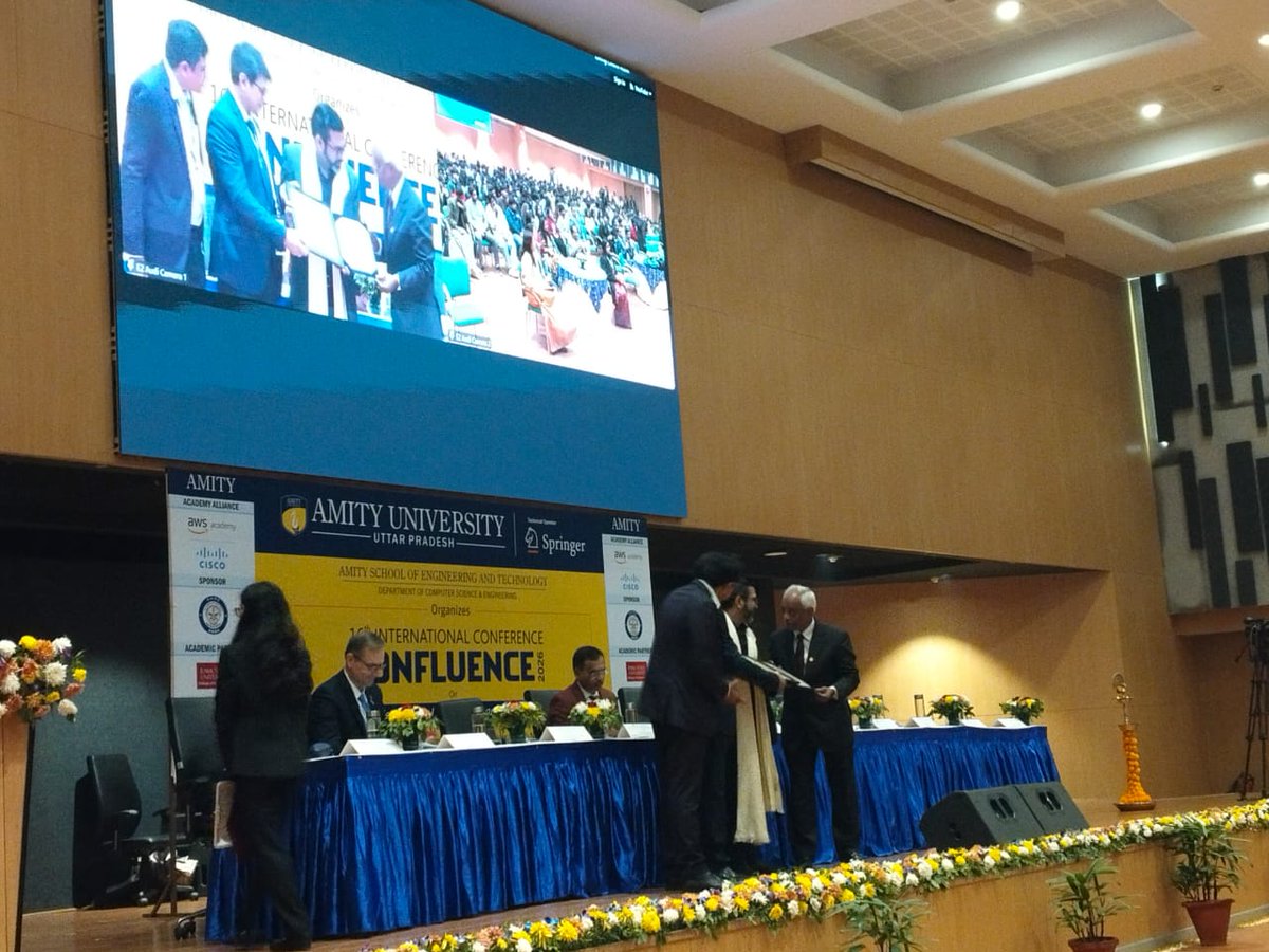 CyberDubey's tweet photo. Honoured and grateful to Amity University for bestowing upon me the Honorary Professorship.
Thankful to the leadership and academic fraternity for the trust and warmth. It is a privilege to be associated with an institution committed to excellence and nation-building.
#HiddenFilesRedFM
#HackCrimesOnlineAmazonPrime
#PritamandPedroHotStar
#CyberCrimeKiDuniyaDDNational
#SpecialOps2
#Atharva