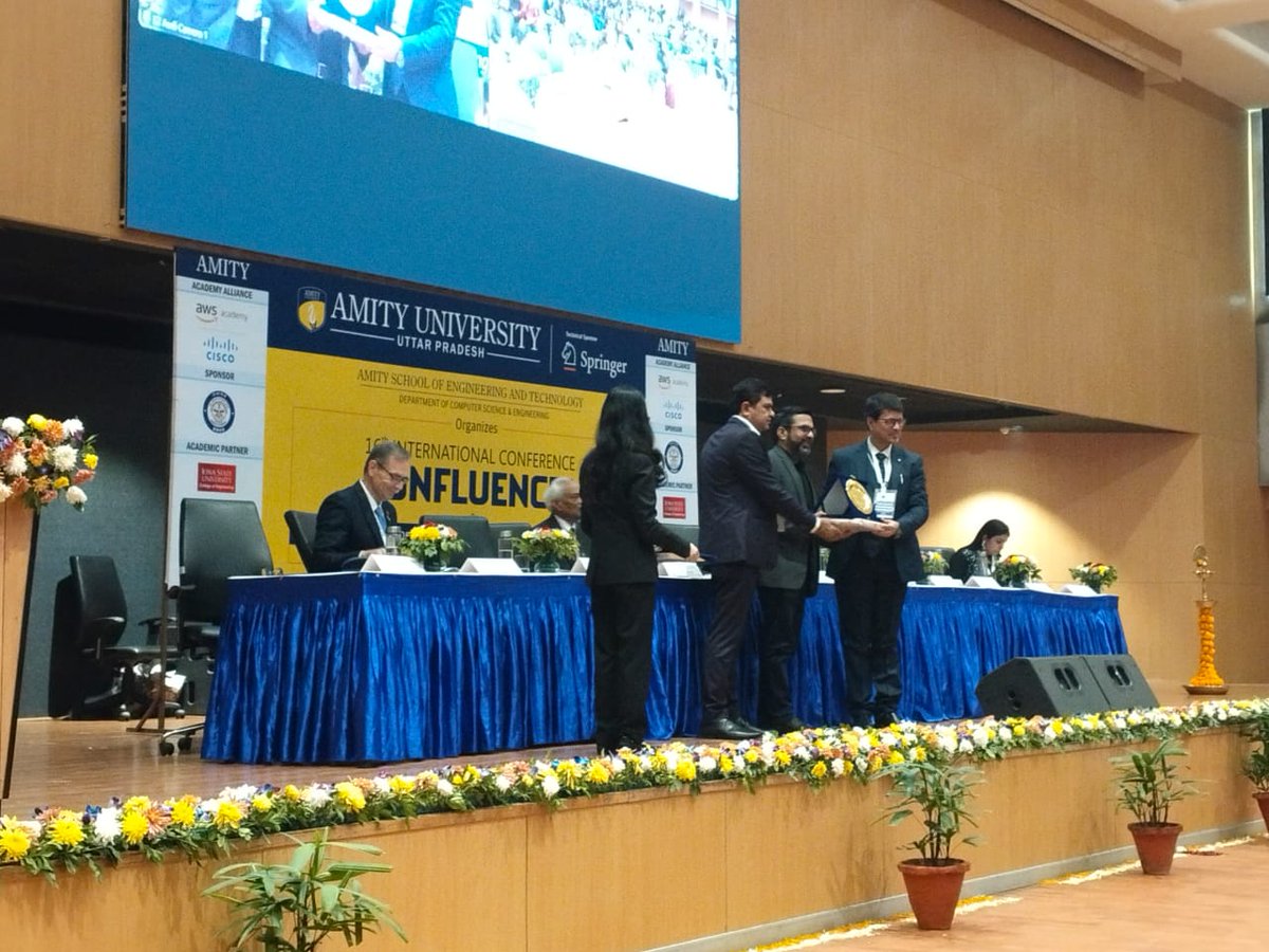 CyberDubey's tweet photo. Honoured and grateful to Amity University for bestowing upon me the Honorary Professorship.
Thankful to the leadership and academic fraternity for the trust and warmth. It is a privilege to be associated with an institution committed to excellence and nation-building.
#HiddenFilesRedFM
#HackCrimesOnlineAmazonPrime
#PritamandPedroHotStar
#CyberCrimeKiDuniyaDDNational
#SpecialOps2
#Atharva