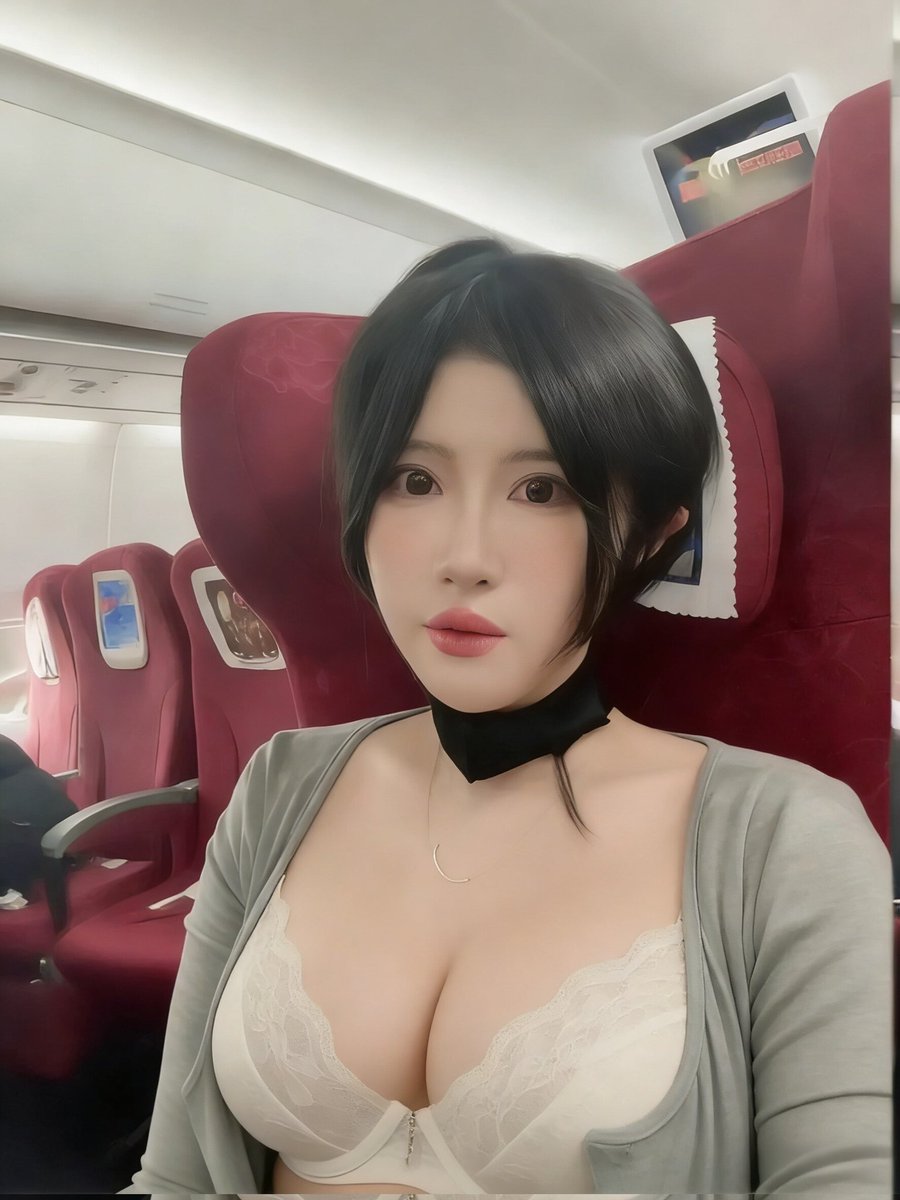 尝试着公共场合第一次露出就差点被乘务员看到，祈祷身边能坐个帅哥，那这一路小睿睿都不穿胸挡了