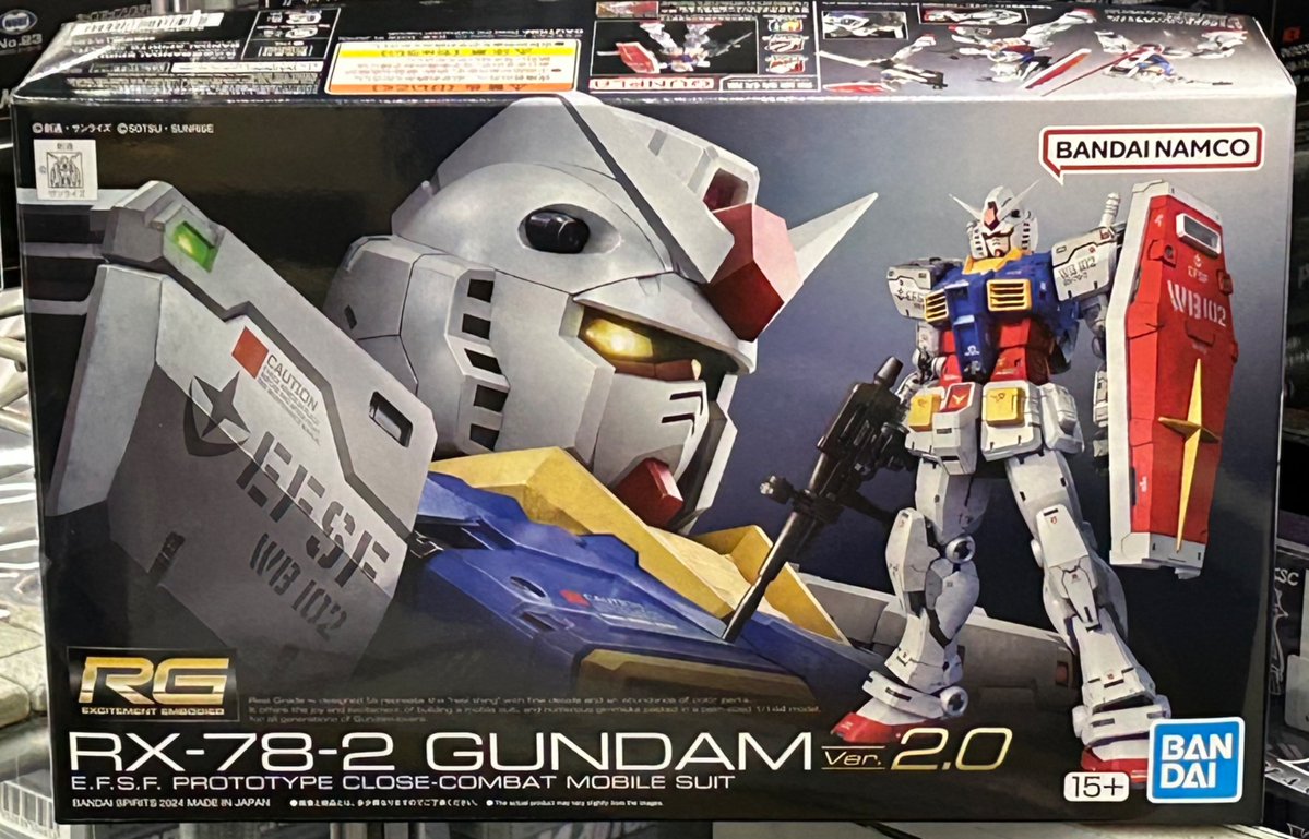 RG 1/144 RX-78-2 ガンダム Ver.2.0」、「RG 1/144 MSZ-006 ゼータ