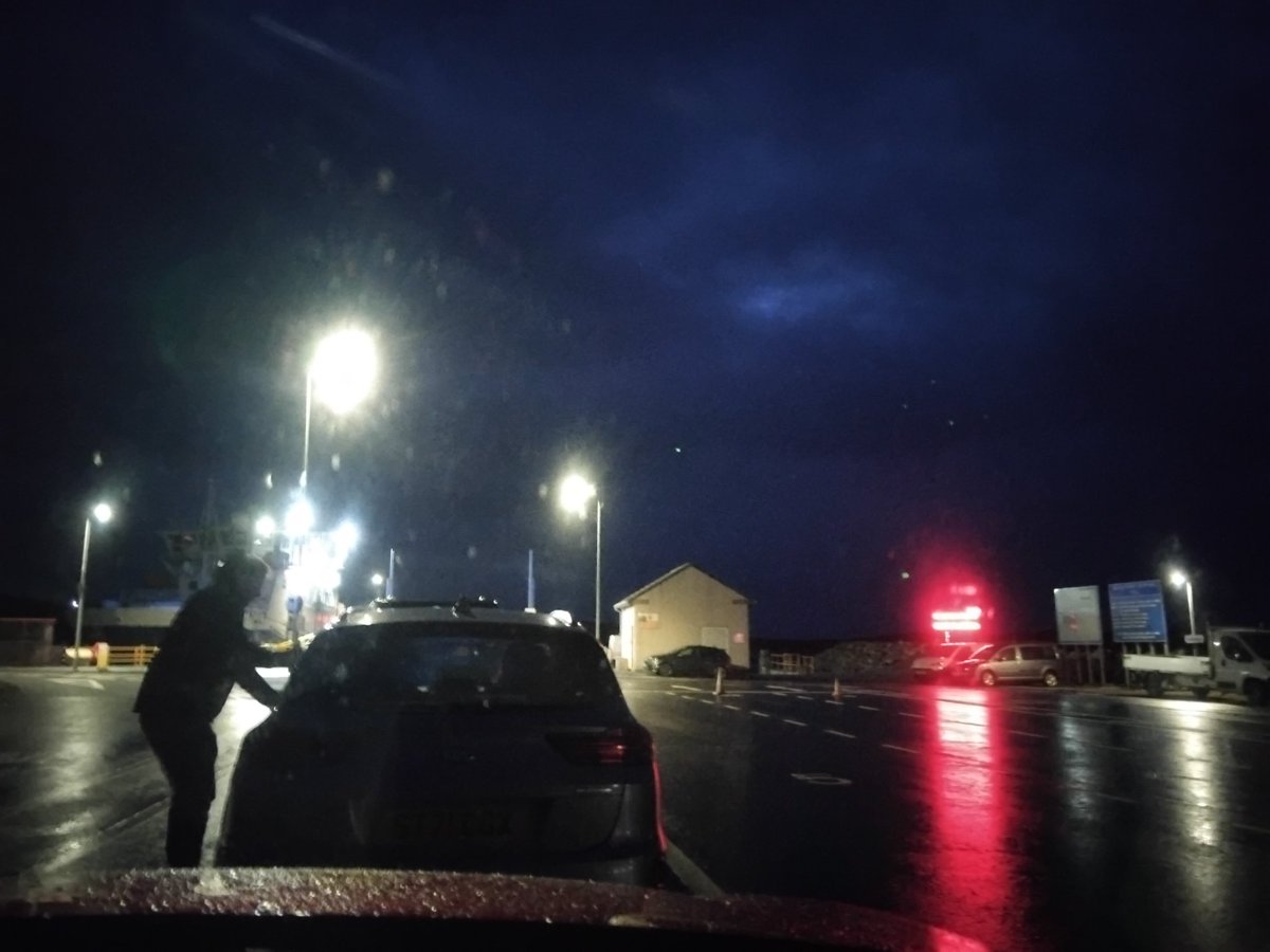 Another day of Single vessel on Yell Sound. Its a bit cold.