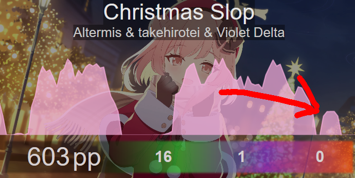 harryartz_sub's tweet photo. my first 600pp!!
ちなみに緊張でspinの後、矢印の所のスライダー切ったせいで678ppから603ppになりました... https://t.co/qubRcSh3uZ