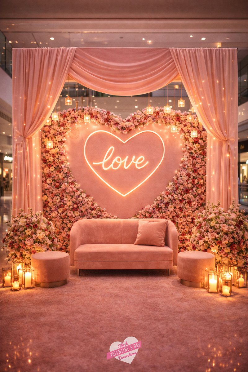 ShrihFESTIVALS's tweet photo. 💘 Luxe photo lounge décor for malls/hotels. 📲+91 9137991407 🌐 https://t.co/i3PGbKorAf #ValentineDecor https://t.co/fPCLQDvatG