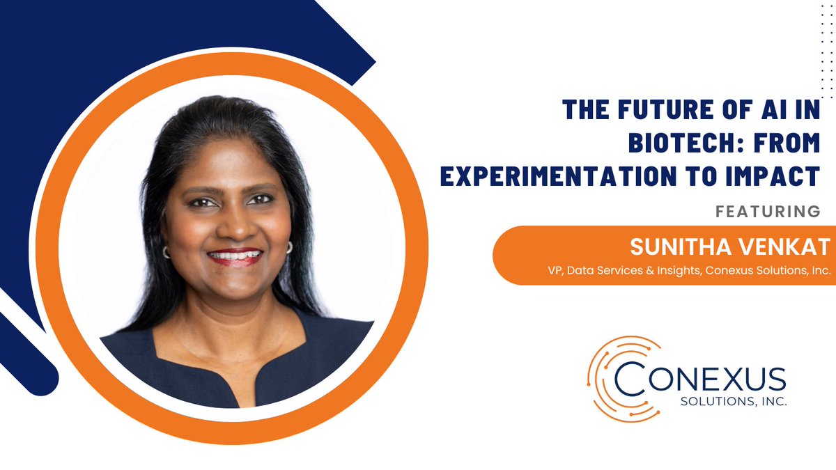 cnxsi_'s tweet image. AI adoption in biotech is accelerating — but readiness is another story. In a Q&amp;amp;A with European Pharmaceutical Manufacturer, Sunitha Venkat shares what separates AI pilots from real impact in life sciences. Read here👉 t.ly/H2jAg

#AIinBiotech #LifeSciences