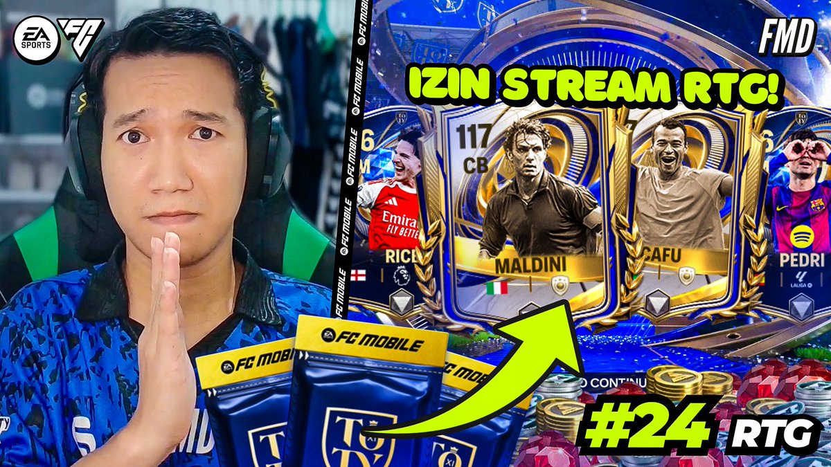 Waktunya Stream Special RTG! IZIN Dapat Maldini di Episode Ini?! | FC Mobile Indonesia

🔗 youtube.com/live/R0_YAusqf…

Merapat yuk player F2P kita grinding bareng! 😤

#FCMobile | #FCM26