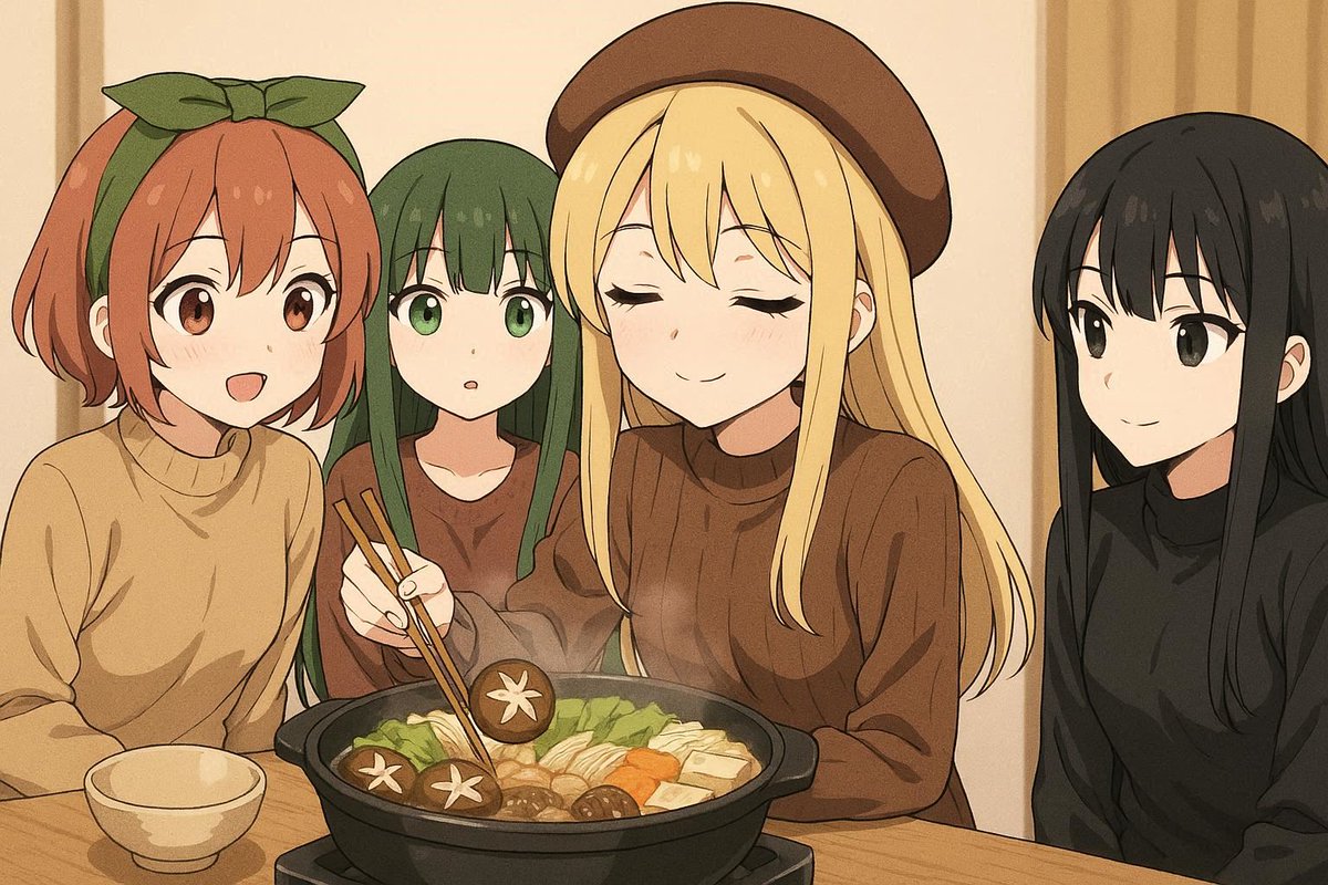 Lico_Wood @NZXWPGc5O5Gxy1r @sihouetteiinkai どん子ちゃんの鍋料理w
