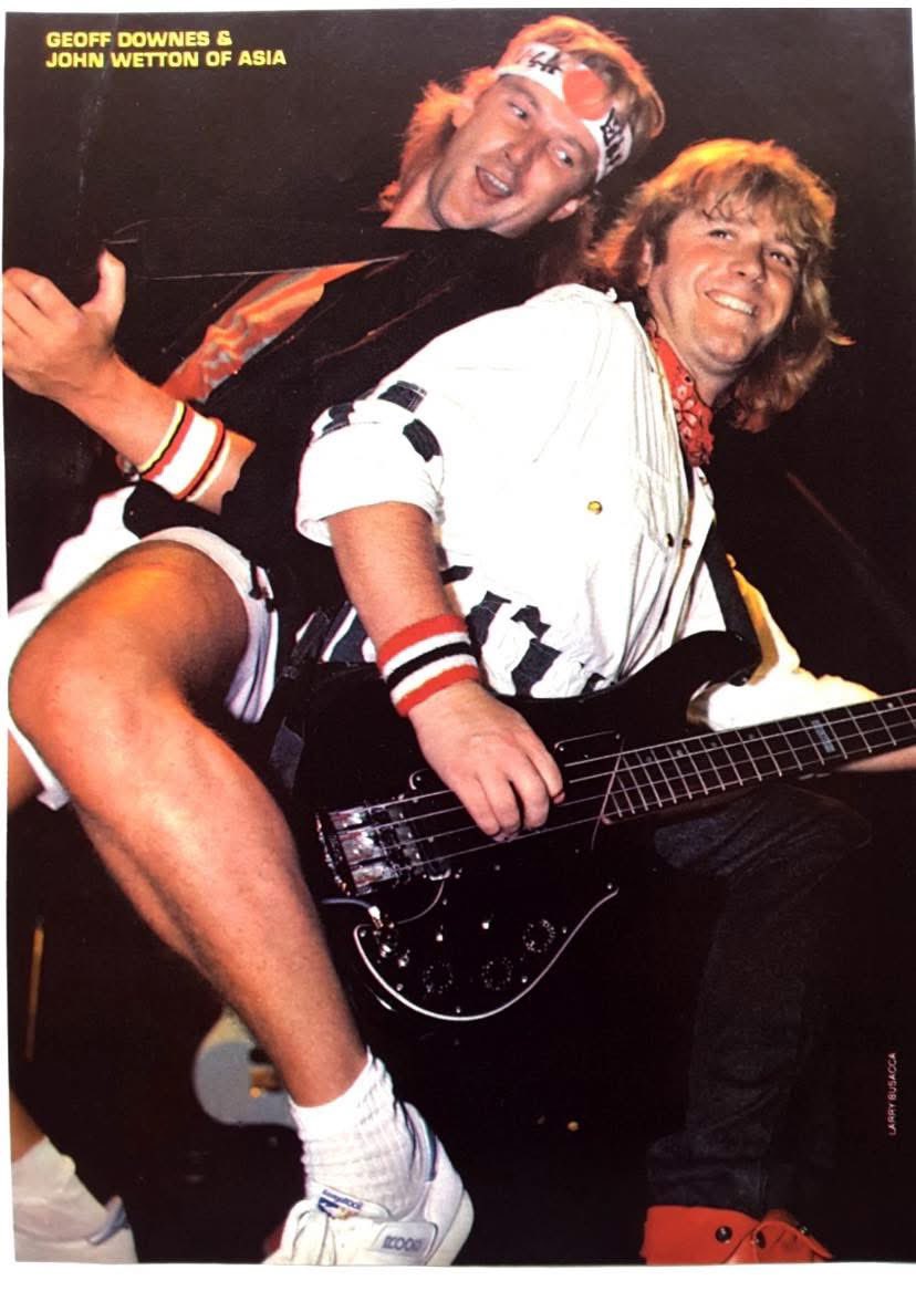 officialjwetton's tweet image. Geoff Downes &amp;amp; John Wetton @originalasia @asiageoff #JohnWetton - Image from Paul Clark