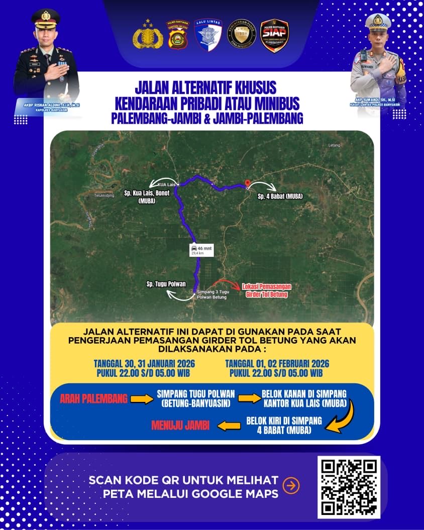 Unit_Kamsel's tweet photo. Jalur alternatif untuk minibus saat penutupan Jalintim KM. 71 (silakan scan barcode pada slide ke-2) https://t.co/fiImBv8jxz