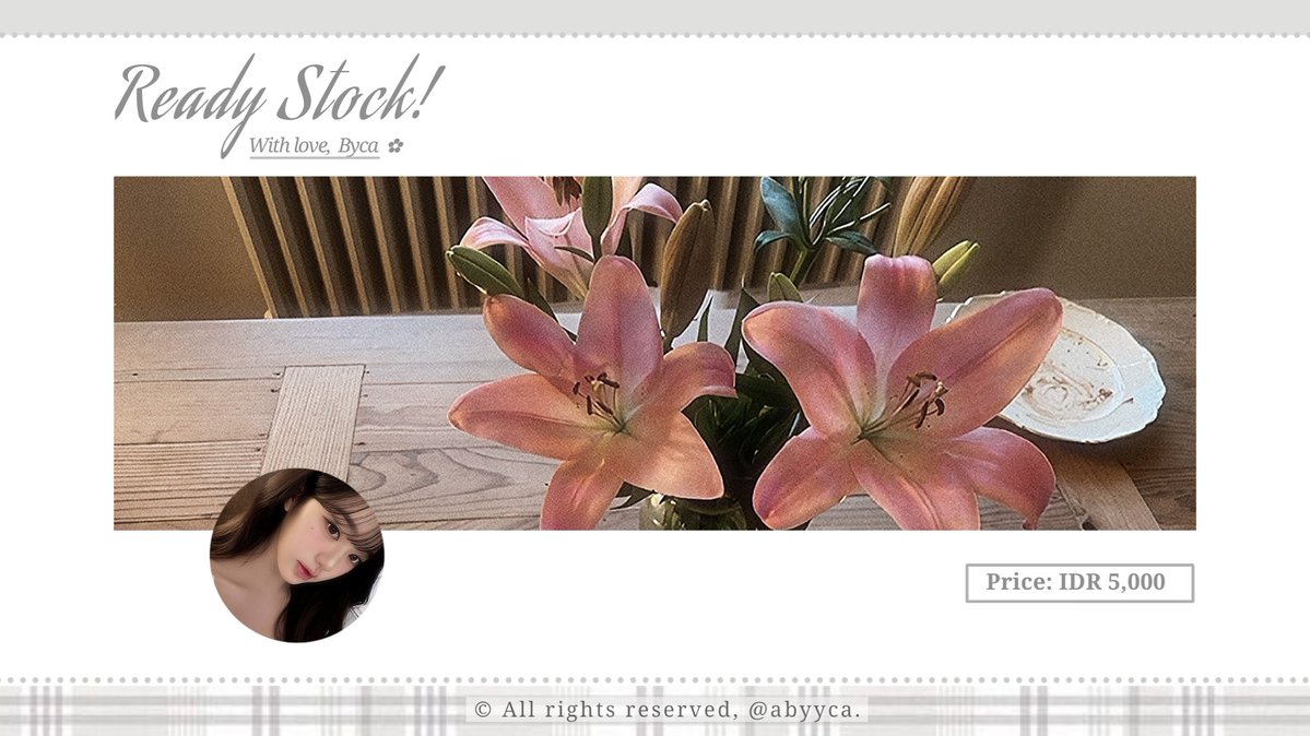 abyyca's tweet image. help repost, please? thank you! 

layout ready stock: wonyoung ♥︎ price on pict, get ava jpng. dm me if you're interested!

#zonauang #zonaba