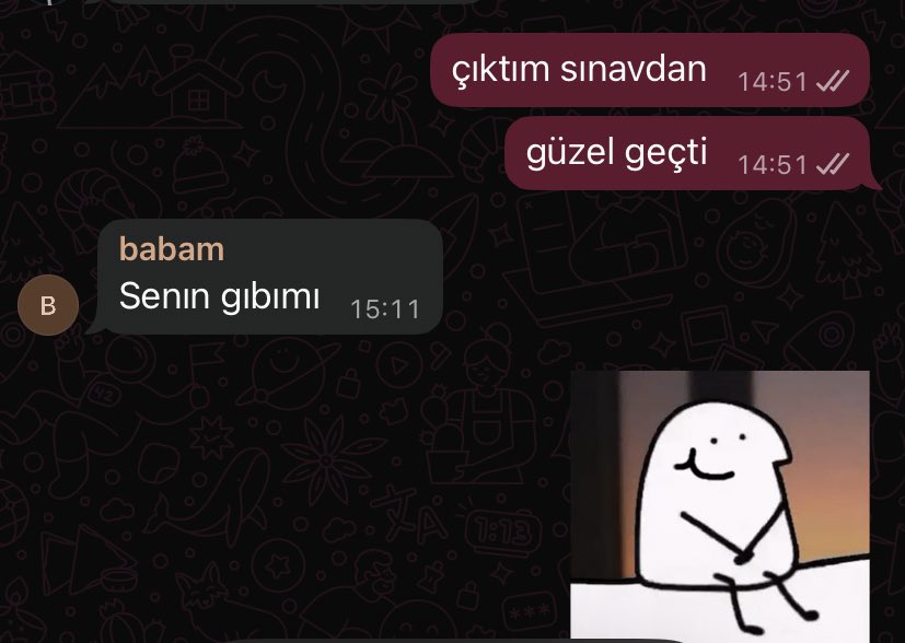 gerizekalı gibi hissetsem bile bu adam cilvesiyle beni kendime getiriyo🙏🏻