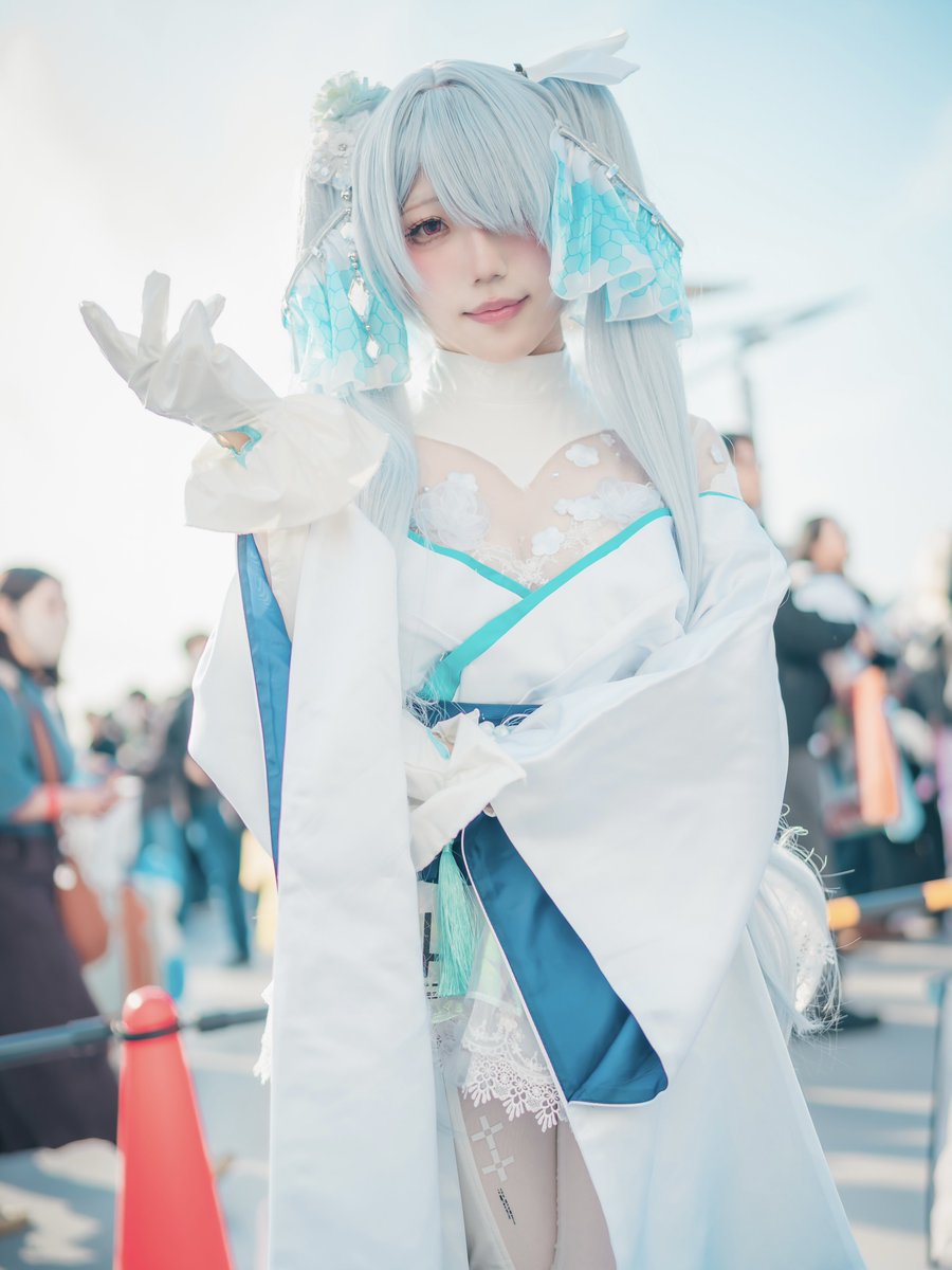 NIKKE コスプレ　シンデレラ着物 無垢なる誓い ウィッグ➕靴付き 勝利の女神:NIKKE シンデレラ 無垢なる誓い photo:@sn_husky_ph #NIKKE