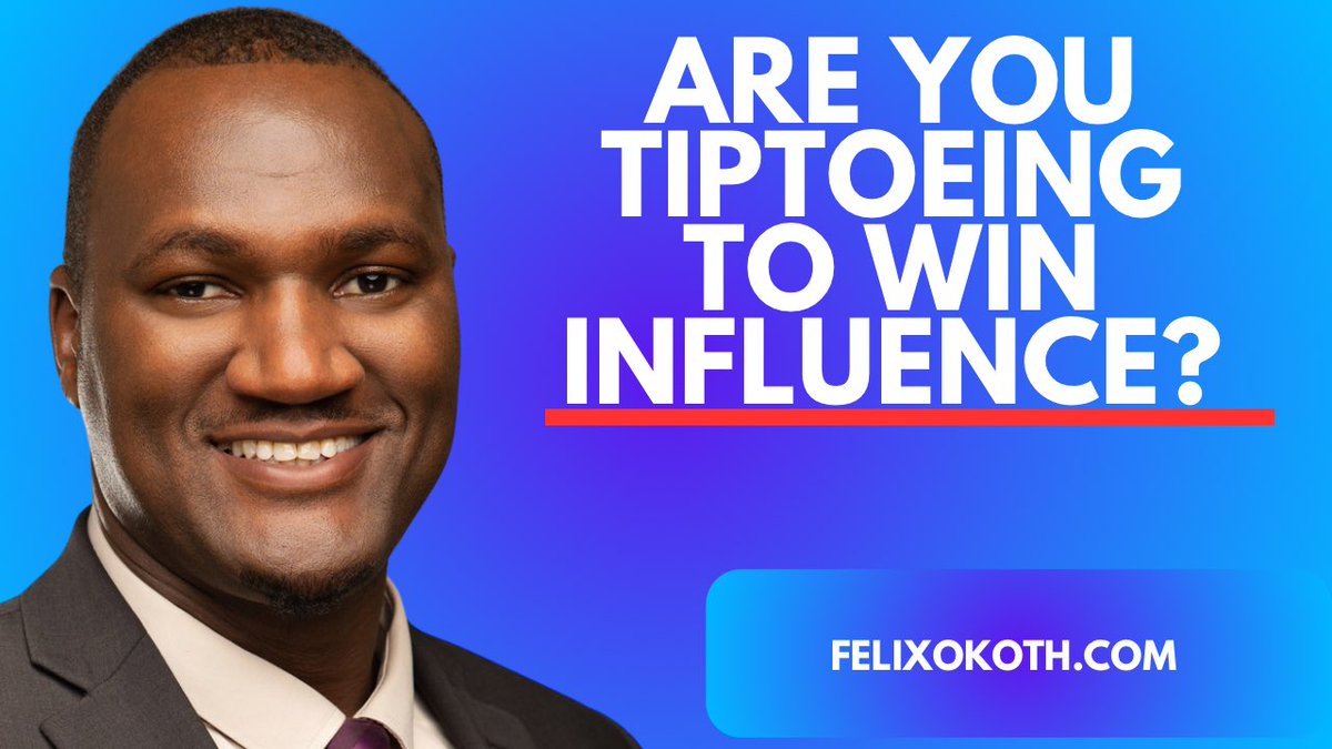 Are You Tiptoeing to Win Influence?

A masterclass in leadership paradoxes:

Authority is limited.
Responsibility is immense.
Accountability becomes diffused; leaving immediate leaders constrained, yet exposed.

What you’re witnessing in public governance is how leadership