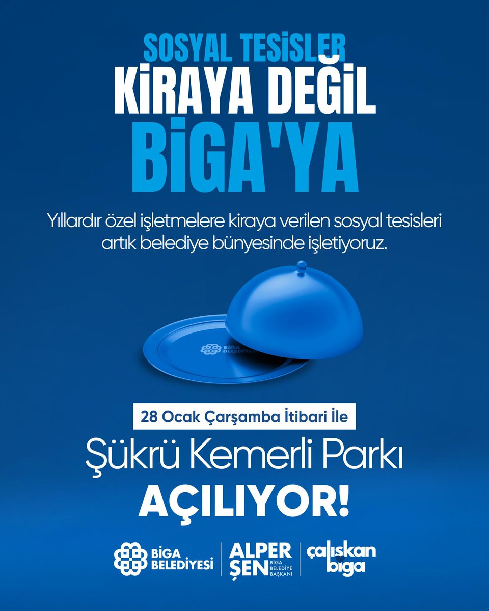 Yıllardır özel işletmelere kiralanan sosyal tesislerimizi belediye olarak biz işletmeye devam ediyoruz!

Şükrü Kemerli Parkı 28 Ocak Çarşamba itibariyle Biga Belediyesi işletmesinde, uygun fiyatlı, kaliteli ve güler yüzlü hizmetle sizleri bekliyor. 

#ÇalışkanBiga