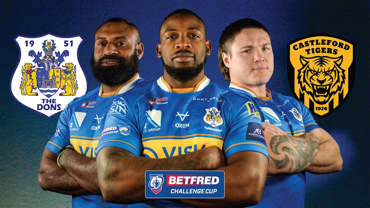 We can confirm that our Challenge Cup third round fixture against Castleford Tigers will take place on Saturday, February 7.

Ticket information is now available

🗞️
doncasterrugbyleague.co.uk/article/2352/t…

#COYD