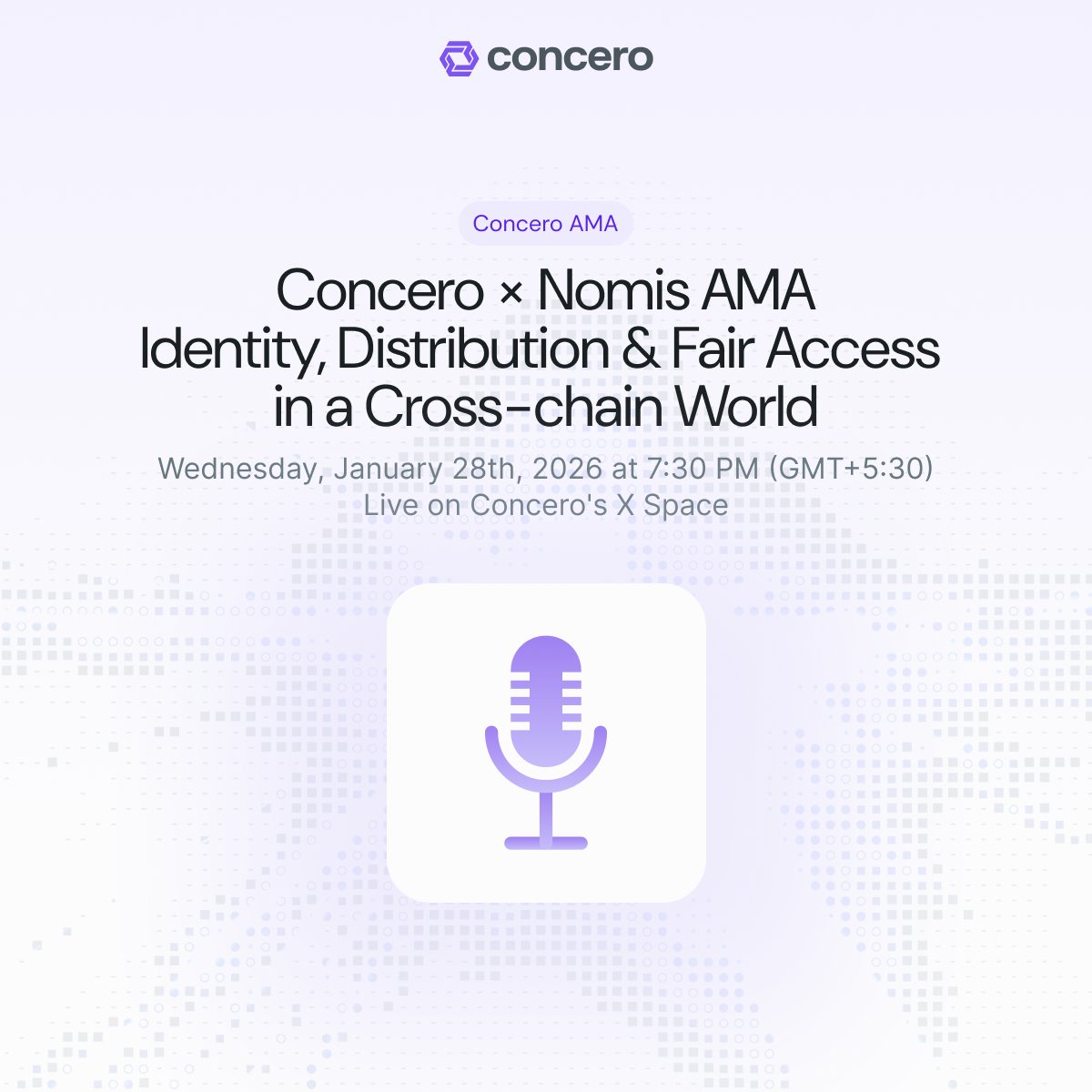 Join us for a live AMA with <a href="/0xNomis/">Nomis | Onchain Reputation Protocol</a> tomorrow (28/01) at 7:30 PM GMT+5:30.

We'll discuss how onchain identity and Proof-of-Humanity solve sybil attacks and enable fair distribution across chains.

Learn how our integration unlocks for builders and users as we navigate the