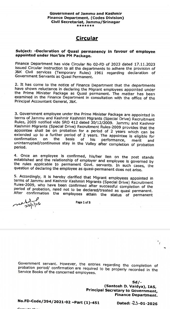 All Mig (Displaced)Employees Association Kashmir tweet media
