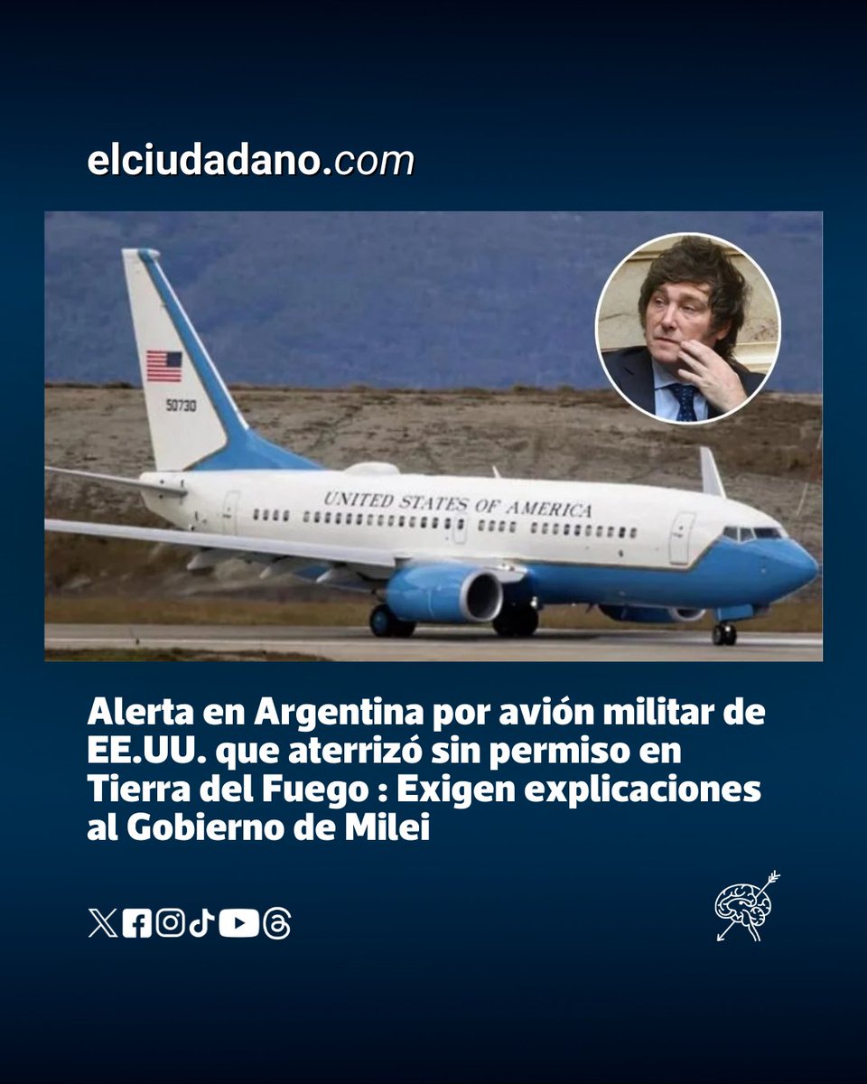 El_Ciudadano's tweet image. Una aeronave de la Fuerza Aérea norteamericana transportó a una delegación de congresistas en medio del hermetismo oficial y la intervención de la administración de Milei el puerto de Ushuaia, desatando una crisis política y cuestionamientos sobre la violación de la soberanía de…