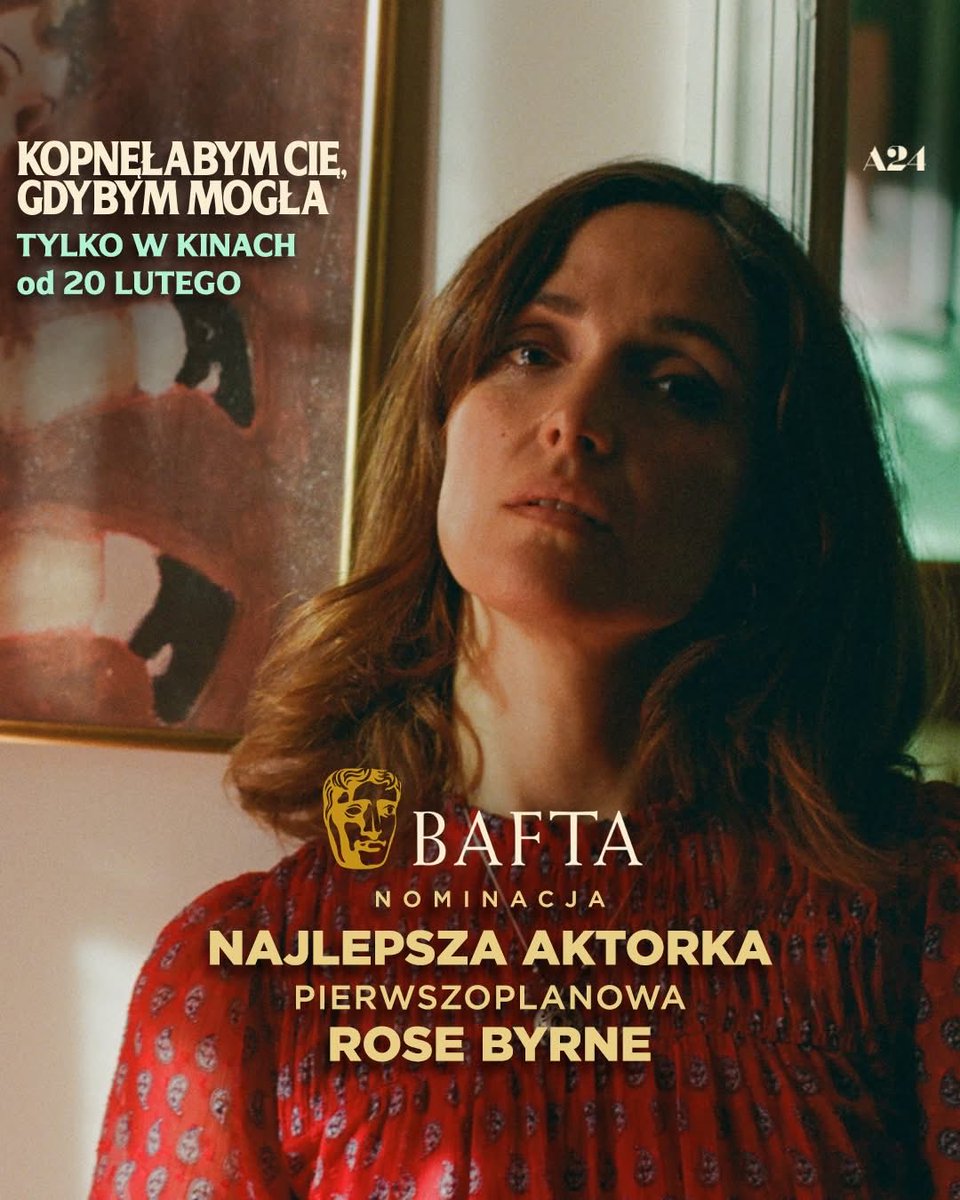 🏆 Rose Byrne zbiera nominacje jak Pokemony! 🔥
<a href="/BAFTA/">BAFTA</a> - Najlepsza Aktorka Pierwszoplanowa za
🎬 KOPNĘŁABYM CIĘ, GDYBYM MOGŁA

Na koncie już:
✨ Złoty Glob
✨ nominacja do Oscara
✨ teraz BAFTA 🥰

📅 w kinach od 20 lutego
#BAFTA #RoseByrne #BestFilm #Kino