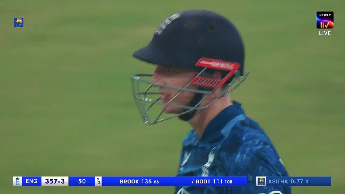 Brook - 136* (66). 
Root - 111* (108). 
Bethell - 65 (72). 

ENGLAND POST 357/3 AGAINST SRI LANKA.