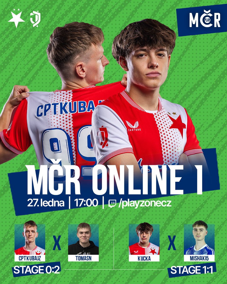 Dnes 3. kolo swissu. 🤩

@cptkubajz (0:2) už má nůž na krku a musí vyhrát všechno, aby postoupil. <a href="/vojtakucka/">Vojtěch Kučera</a> (1:1) je stejně daleko od postupu jako od vypadnutí.

⚔️@cptkubajz x Tomasn 17:00
⚔️<a href="/vojtakucka/">Vojtěch Kučera</a> x Mishak15 19:20
👁️twitch.tv/playzonecz