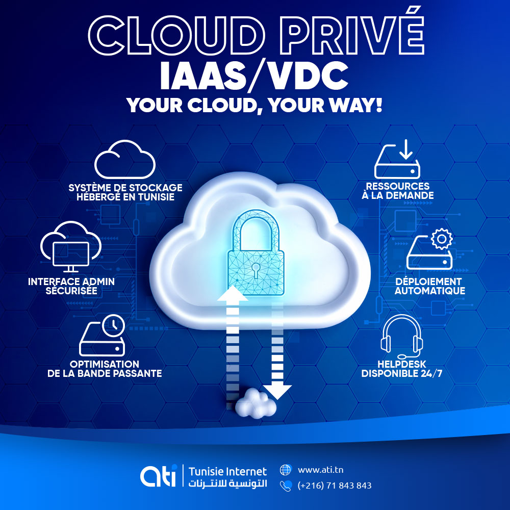 ATI_TN's tweet photo. ☁️ Optez pour le Cloud privé de l’ATI et bénéficiez d’une infrastructure informatique 🚀 flexible, 🔐 sécurisée et ⚡ performante, adaptée à votre entreprise 
🔗 Plus d’infos sur : https://t.co/akzHApdfyQ

#CloudPrivé #IaaS #VDC #InfrastructureAsAService #ServeurVirtuel https://t.co/A9tlYt20iD