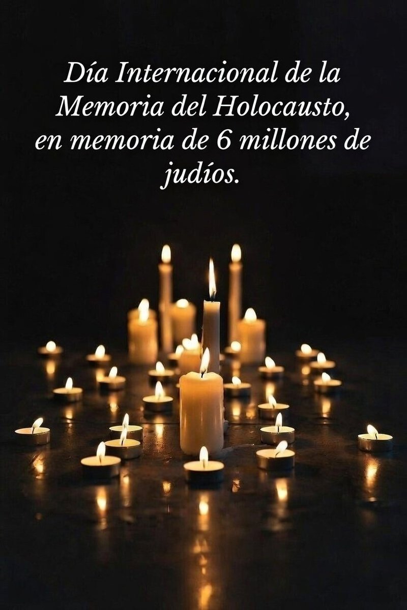isaacrrr7's tweet image. Por favor, coloque una vela aquí en memoria de los 6 millones de judíos que perecieron en el Holocausto. 🕯️