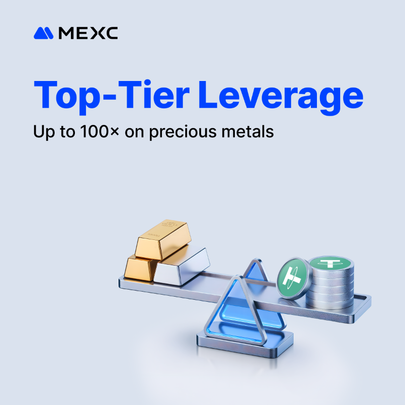 MEXC's tweet photo. Crypto traders are turning their eyes to GOLD &amp; SILVER!

Here’s why you should trade them on MEXC 👇