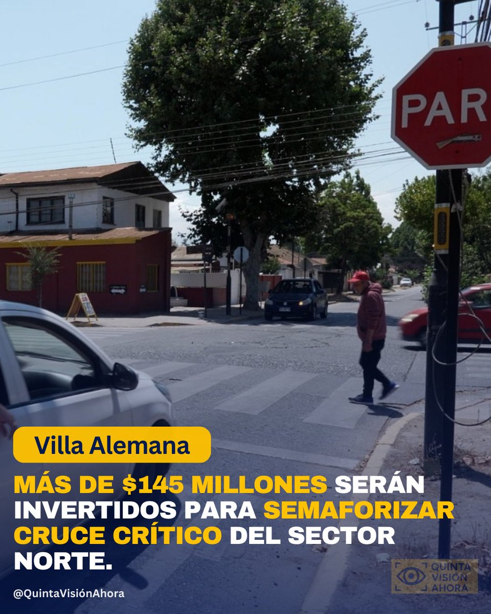 quintavahora's tweet image. El proyecto contempla mejoras viales y semaforización en las calles Madrid con Ignacio Carrera Pinto. Más información en el enlace 👇👇👇

quintavisionahora.cl/2026/01/27/vil…

#VillaAlemana #UOCT #Semáforo #Tránsito