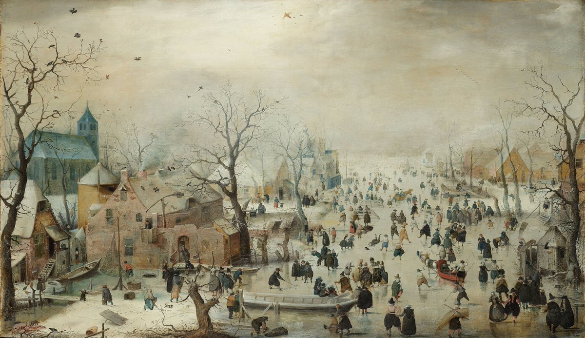 page_alexandre's tweet photo. L'hiver par Hendrick Avercamp. Peintre hollandais du XVI-XVIIe siècle qui n'a peint que des paysages d'hiver. On s'ennuyait pas sur la neige et la glace à cette époque! https://t.co/COjcDgpFqD