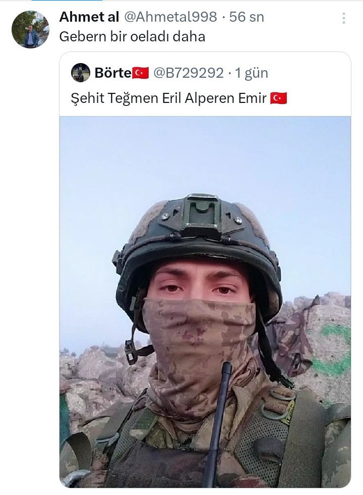 Polis abiniz, bir arkadaşınız olarak ya da kardeşiniz ;

Sizden ricam RT atın ve bunları kamuoyuna gösterin‼️

Aziz şehitlerimize küfür eden bu alçaklar bayrağa vatana millete mi saygı gösterecekler ⁉️

İte it aslana aslan gibi HAD BİLDİRİRİZ 

TÜRKÜN SANCAĞINA VATANINA BİAT