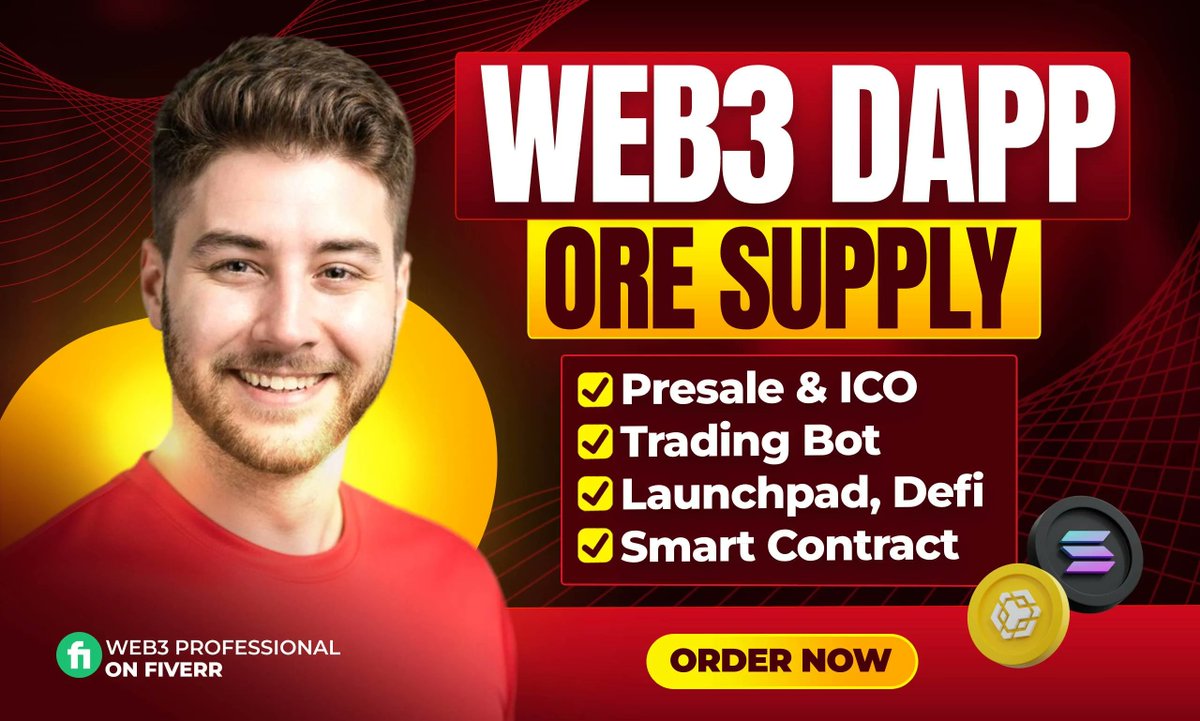 ruposhamin's tweet photo. Build secure & scalable Web3 DApps with a Full-Stack Blockchain Developer on Fiverr!
From Smart Contracts & DeFi to NFTs on Solana, BSC, EVM, Sui & TON—turn your idea into reality today.
Check the service details: https://t.co/6nkup1H4i2
#Web3 #Blockchain #DeFi #Solana #Web3Dapp https://t.co/LlUxQKxcln