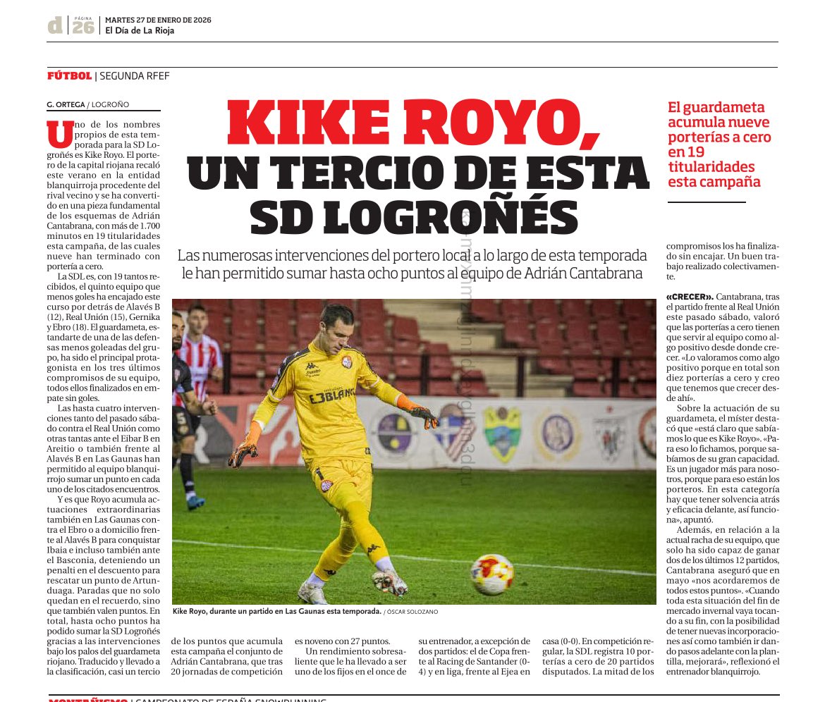 SDLogrones's tweet photo. PRENSA |🇦🇹

🗞️ 𝑲𝒊𝒌𝒆 𝑹𝒐𝒚𝒐, 𝒖𝒏 𝒕𝒆𝒓𝒄𝒊𝒐 𝒅𝒆 𝒆𝒔𝒕𝒂 𝑺𝑫 𝑳𝒐𝒈𝒓𝒐𝒏̃𝒆́𝒔
✍🏻 @GonzaloOrtega10, en @ElDiaLaRioja.

#AmorSinRed https://t.co/PVOYK8ILi9