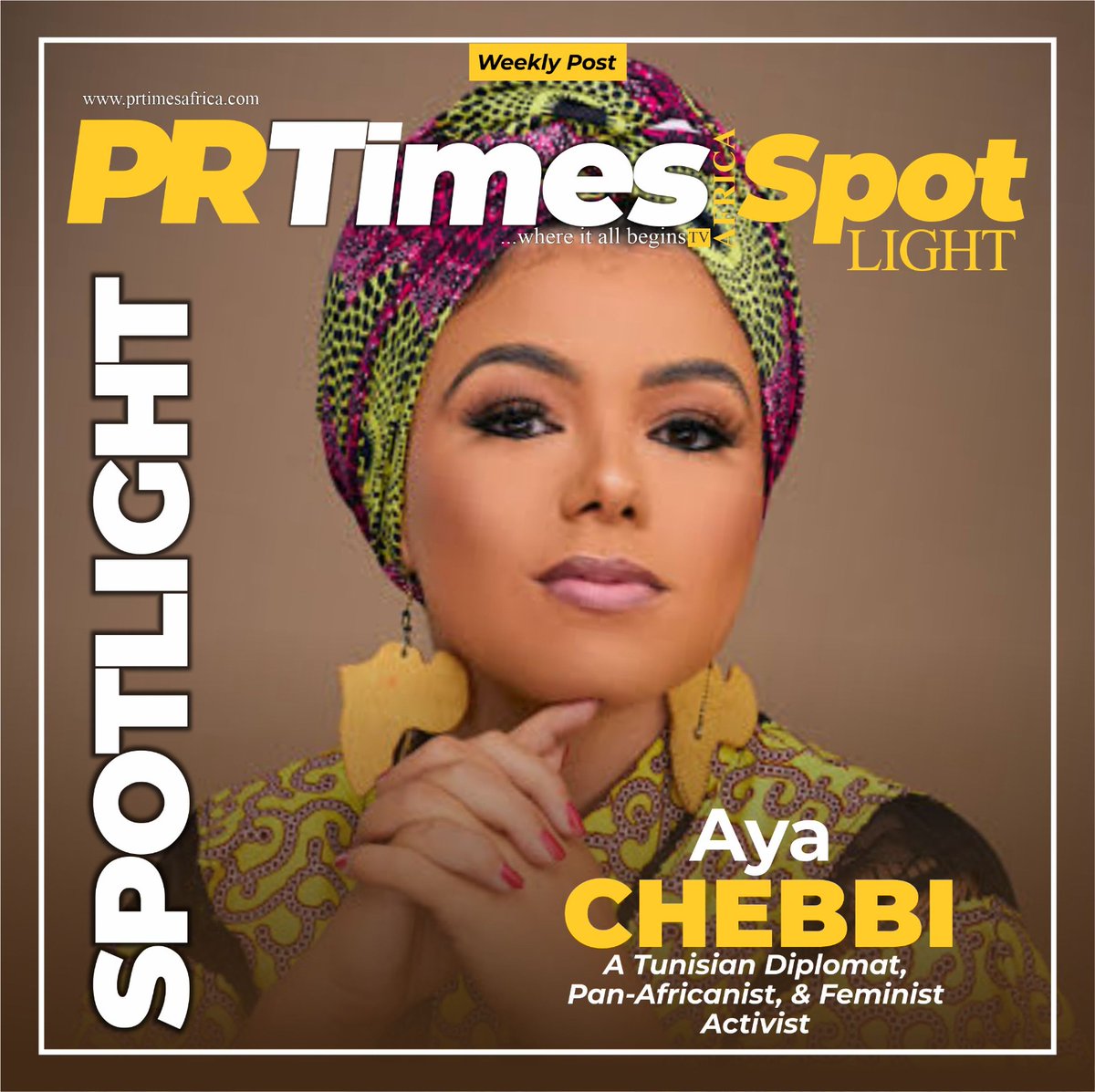 prtimesafrica's tweet photo. PR Times Africa Spotlight :
Aya Chebbi (Tunisia) is redefining African diplomacy through youth power,the first-ever AU Envoy on Youth, she continues to inspire a new generation to lead boldly and inclusively.
#PRTimesAfrica #SpotlightTuesday #AyaChebbi #YouthLeadership #tunisia https://t.co/mmM0GOnv7O