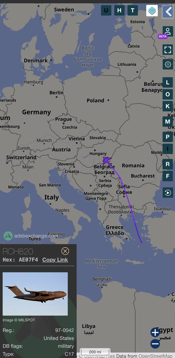 stunorth69's tweet photo. 🇺🇸 #USAF C-17A Globemaster III
97-0042/#AE07FA/REACH820
Al Udeid AFB(OTBH)>Ramstein (ETAR)

@sipjack1776 @Gh0str1dr91 https://t.co/QF3IgVez87