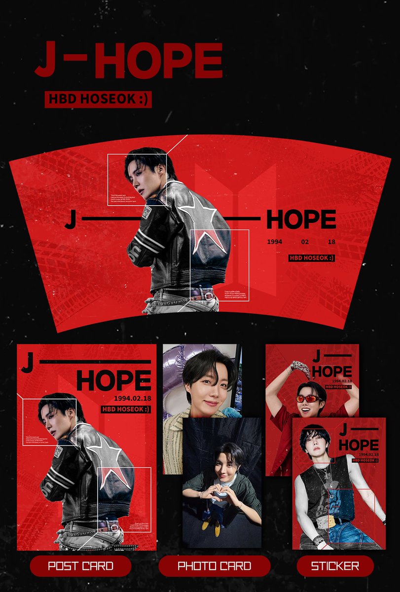 推し活特典配布】BTS J-HOPE 🎁 Gift（特典）カップホルダー＋ポスト