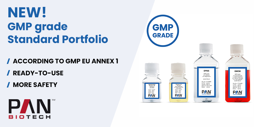 PAN_Biotech's tweet photo. We are pleased to inform you that we are expanding our portfolio with a new #GMPgrade product group.
A continuous expansion of the range is planned in the coming months so that we can gradually offer you further proven products in GMP quality. 

🌐 https://t.co/ziHsZ4jzvw https://t.co/wWFtd9HSRC