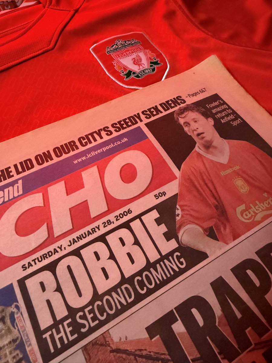 JimmyCully's tweet photo. On this day in 2006 - GOD RETURNS 

For those of us who were around for it, I don’t think we could quite believe it when we found out @Robbie9Fowler came home! 🏡🔴👀

What a day! 🤘🏻 https://t.co/EbRt4mSzp3