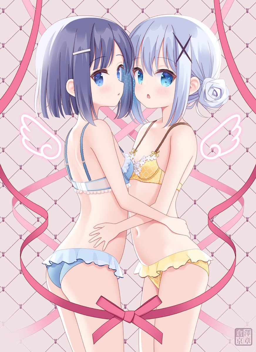 kyosyo's tweet image. ごちうさのチノちゃんとフユちゃん書いた
生まれたままの姿バージョンはXに貼れないのでミ◯キーへ！
#京章_絵