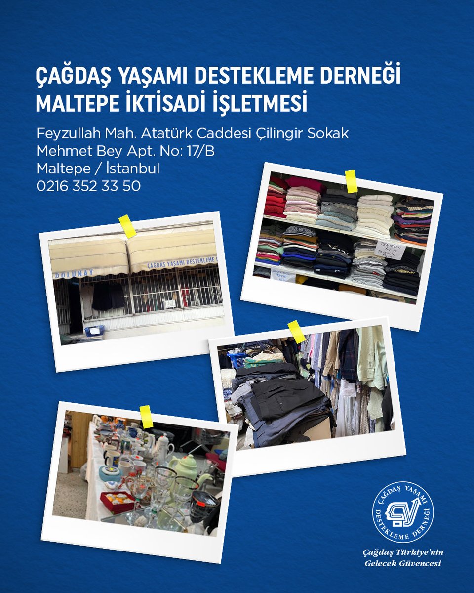 ÇYDD bünyesinde yer alan ikinci el giysi satış mağazaları; sürdürülebilir tüketimi desteklerken elde edilen gelirle öğrencilere burs ve eğitim desteği sağlıyor.

Dayanışma kültürünü güçlendiren bu çalışma, yeniden kullanımın çevresel ve toplumsal değerini görünür kılıyor.

Siz de