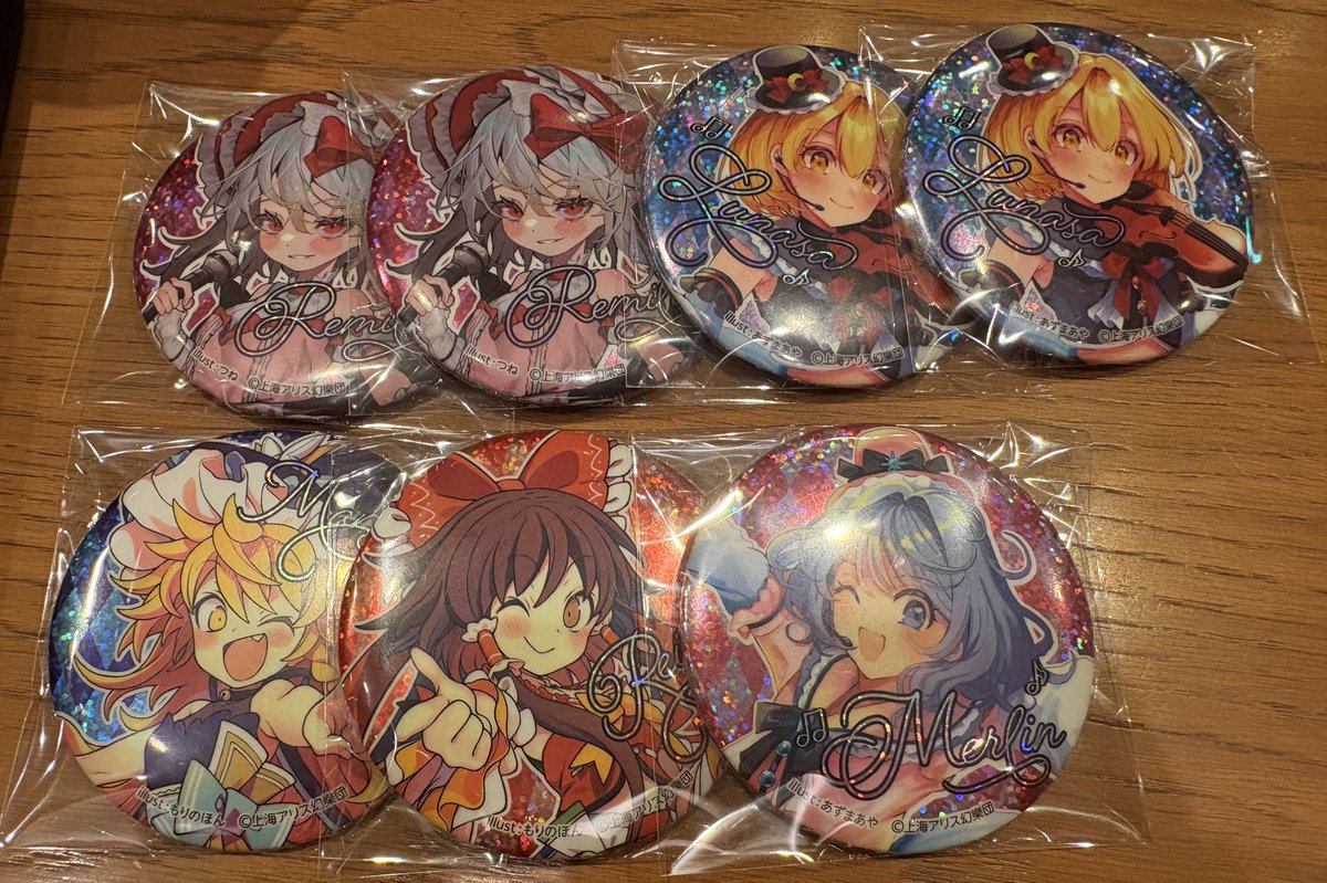 交換】 東方project ダイソー 缶バッジ ビッグホログラム缶バッジ