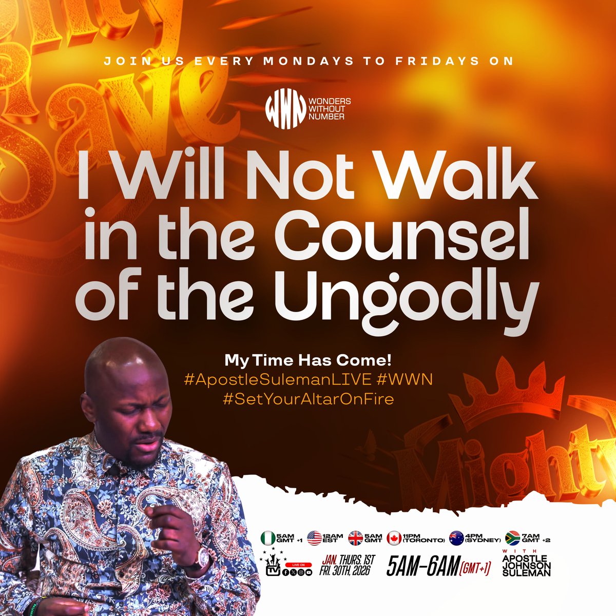 APOSTLESULEMAN's tweet photo. #ApostleSulemanLIVE #WWN #SetYourAltarOnFire🔥 https://t.co/3eBdEyCsGO