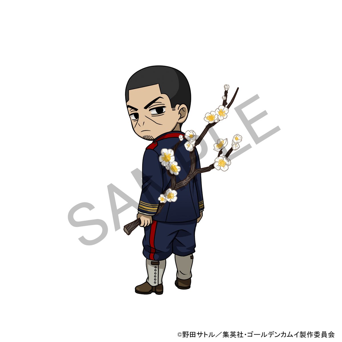 karendo_press's tweet image. 🌹TVアニメ『 #ゴールデンカムイ 』× #karendo コラボ🌹

コラボイラストで月島軍曹が持つお花をご紹介✨

お花：梅

karendoの全国6店舗にて
ポップアップを開催中‼

karendo限定コラボフラワー商品は、
特別店6店舗以外の14店舗でもお買い求めいただけます！

▼詳細▼
 store.kadokawa.co.jp/shop/e/eki0004…